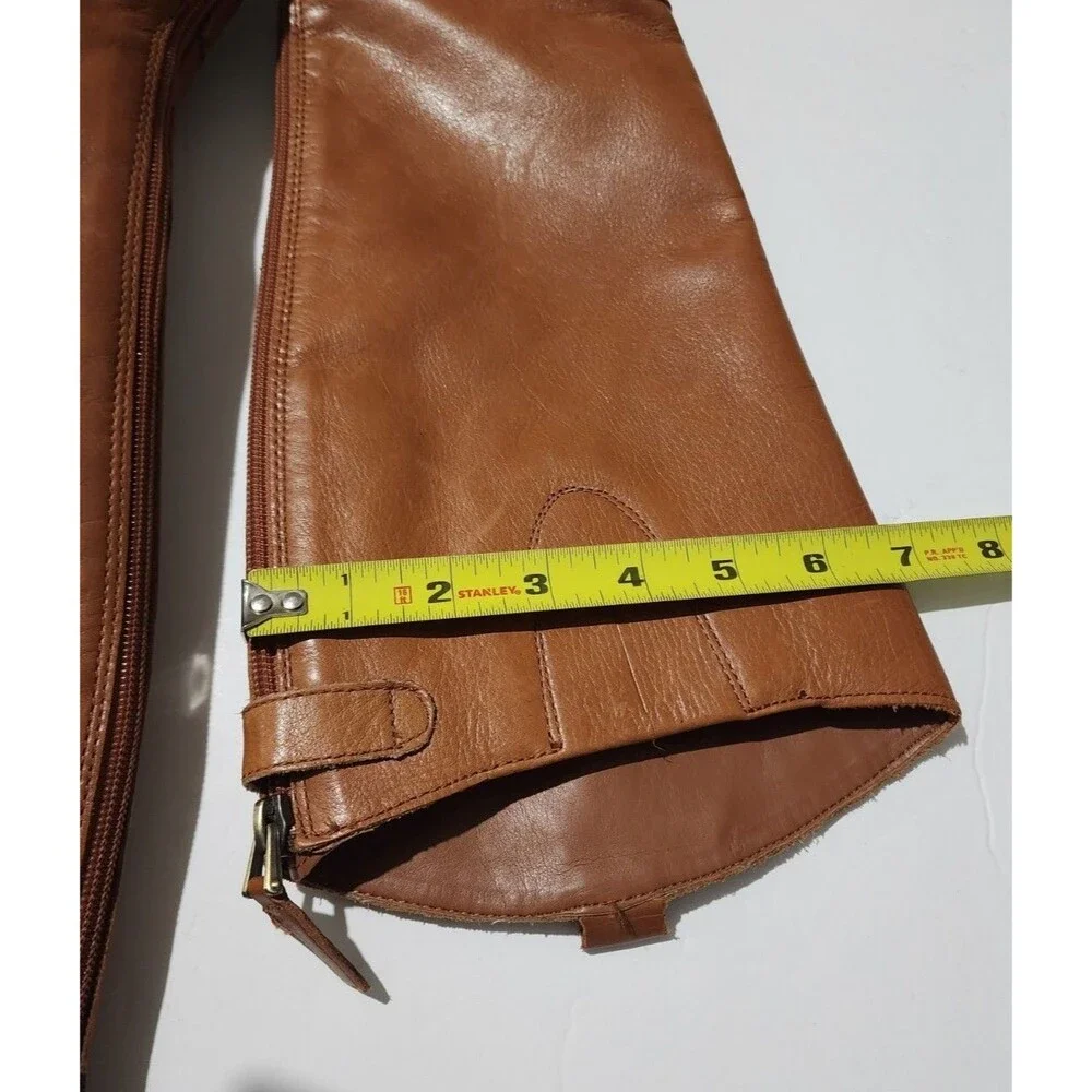 Sam Edelman Penny tall Riding Brown Boots Whiskey British tan size 6 M